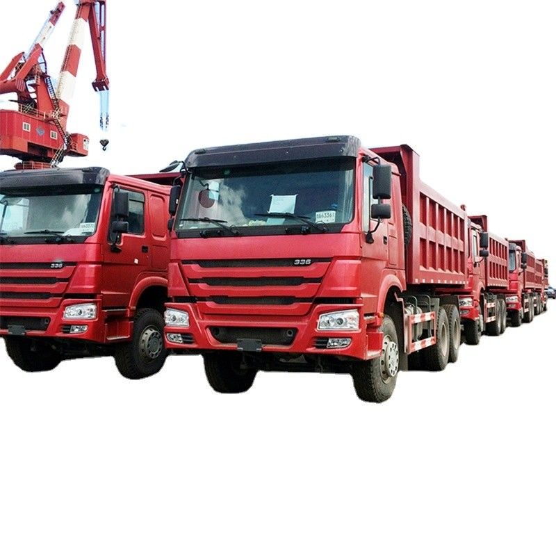 5.3-6.2M Lunghezza del serbatoio di carico cinese Sinotruk di seconda mano Howo 6x4 371hp Camionetti spazzatura