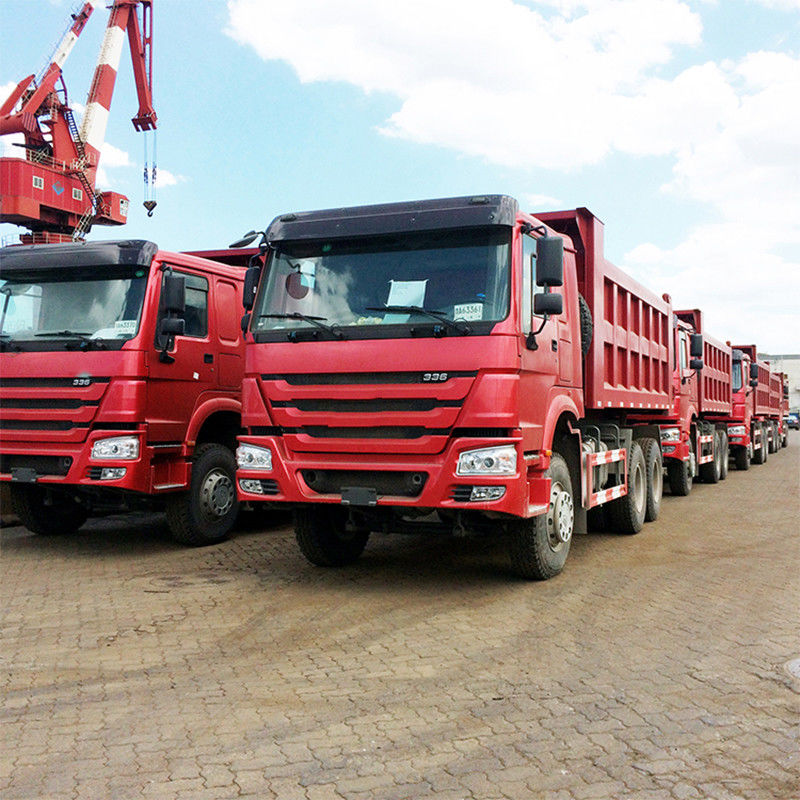 5.3-6.2M Lunghezza del serbatoio di carico cinese Sinotruk di seconda mano Howo 6x4 371hp Camionetti spazzatura