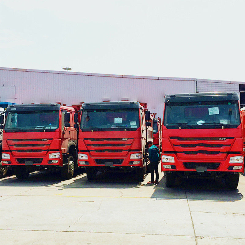 5.3-6.2M Lunghezza del serbatoio di carico cinese Sinotruk di seconda mano Howo 6x4 371hp Camionetti spazzatura