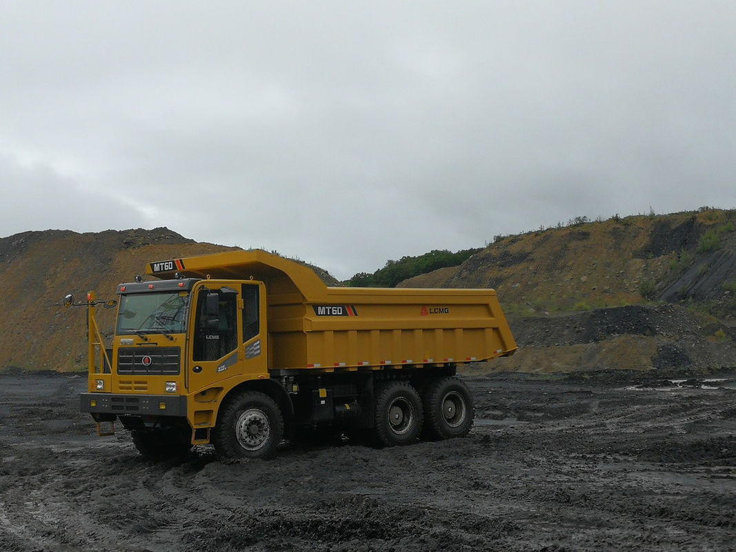 2 Trasferimento inverso MT60 MT86 MT106 Camion miniero 6X4 60-70 tonnellate Carico utile fuori strada