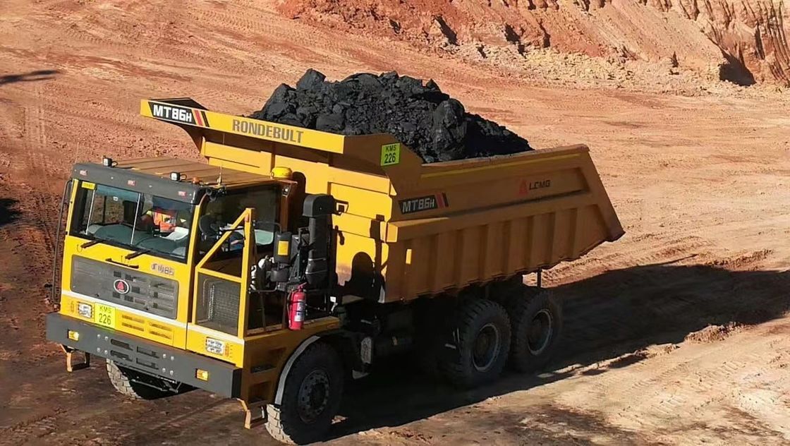 2 Trasferimento inverso MT60 MT86 MT106 Camion miniero 6X4 60-70 tonnellate Carico utile fuori strada