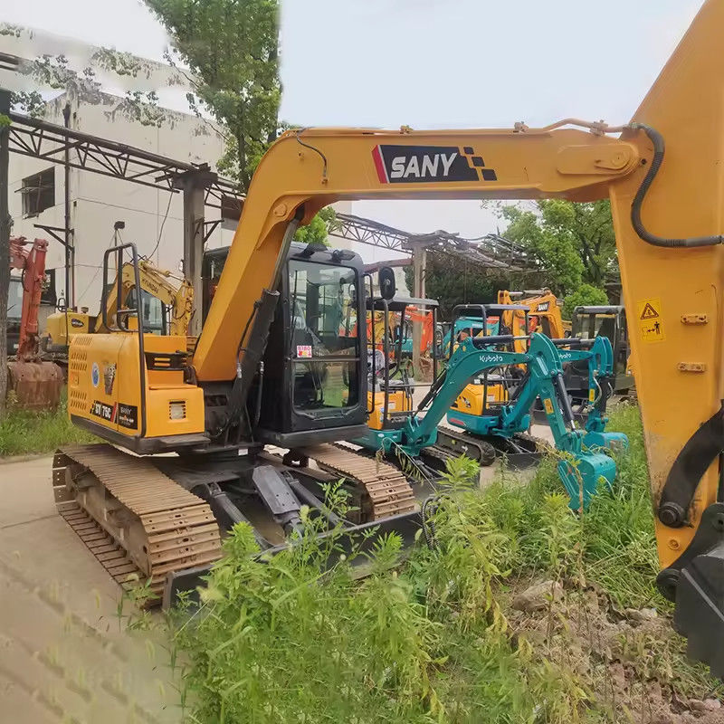 Sany escavatore da 8 tonnellate scavatore di seconda mano 0-2000 ore di lavoro Peso della macchina 7280 kg