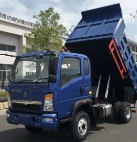 2 passeggeri Motore Yunnei Sinotruk HOMAN 4*2 Mini Tipper Dump Truck 8-12 Tonnes Light Truck