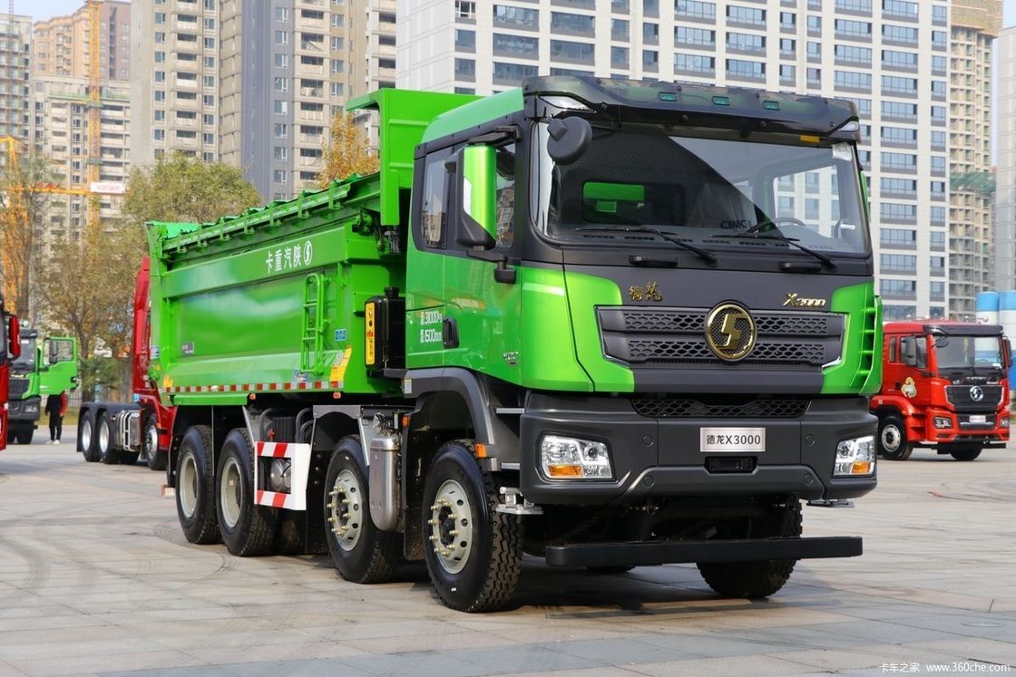 Euro 2 standard di emissione 10 cambio in avanti Shacman Dump Truck 8X4 12 Wheeler 30 Ton