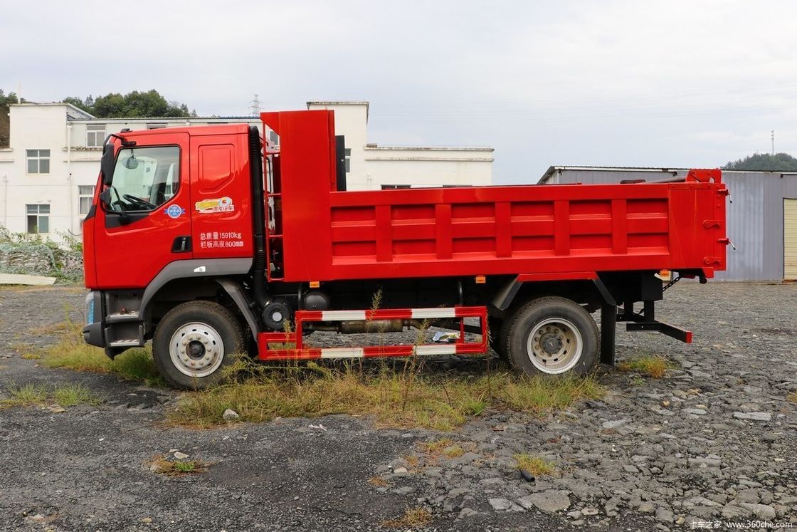 Numero di cambio inverso 2 245 HP Dongfeng 4x2 Dump Truck per la costruzione 15-20T