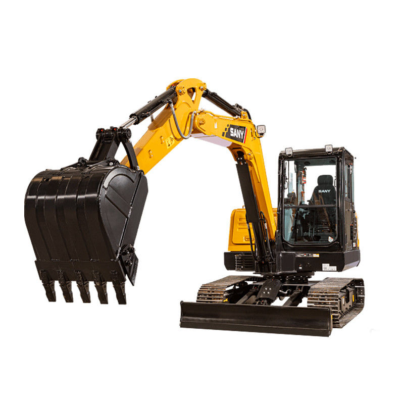 Escavatori usati SANY SY55C da 5,5 tonnellate con scarse ore di lavoro 0-2000 e 2016-2020