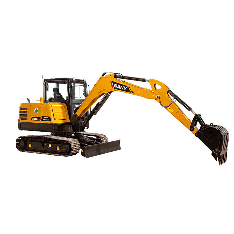 Escavatori usati SANY SY55C da 5,5 tonnellate con scarse ore di lavoro 0-2000 e 2016-2020