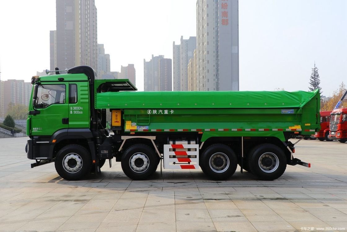 6x4 400 HP Shacman Dump Truck con motore 8L e 12.00R20 pneumatici 18PR