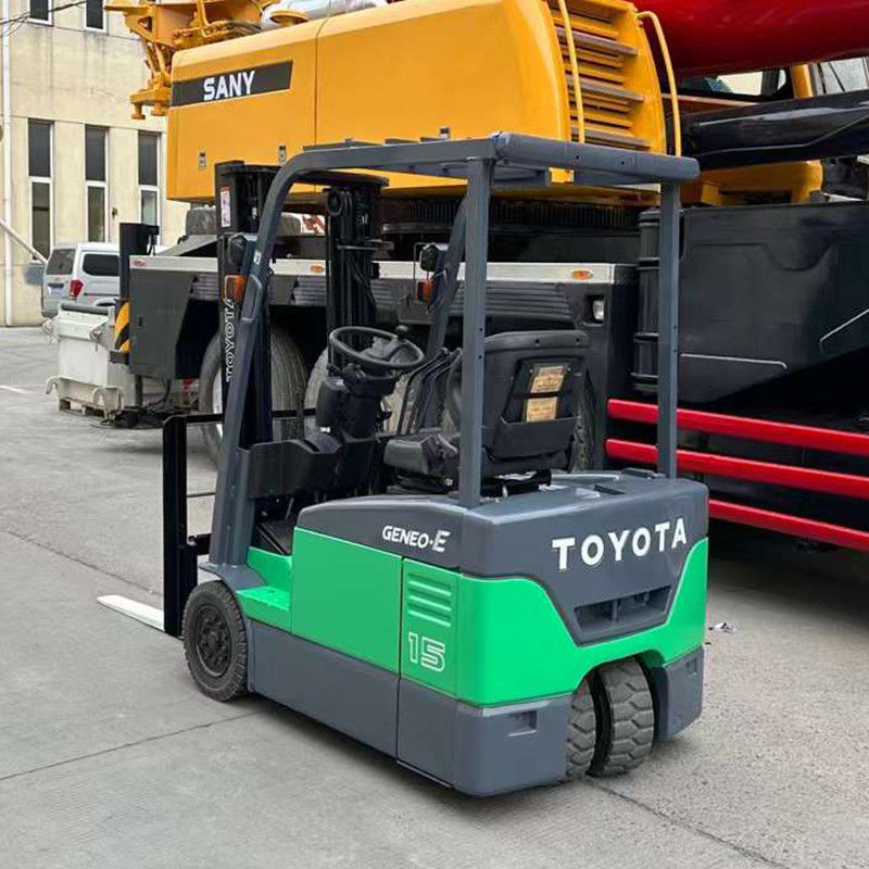 Camione elevatore elettrico carico 1.5Ton 1070mm Lunghezza della forcella Toyota Usato Camione elevatore mobile