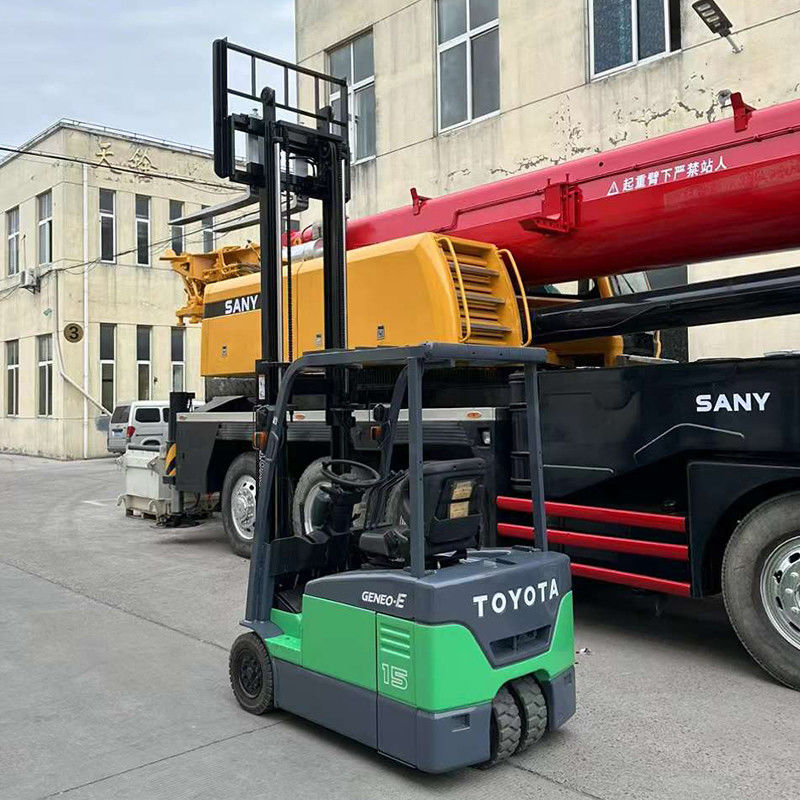 Camione elevatore elettrico carico 1.5Ton 1070mm Lunghezza della forcella Toyota Usato Camione elevatore mobile