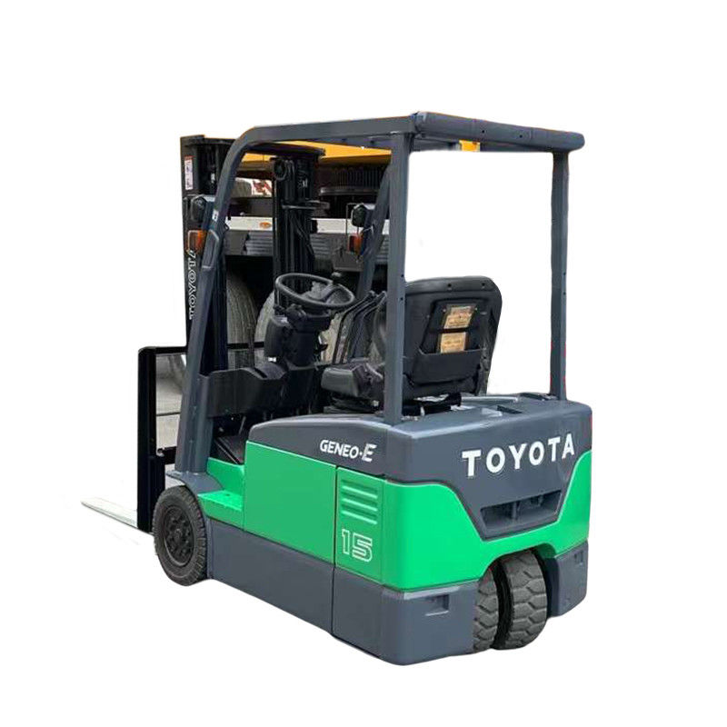 Forchettino elettrico a quattro ruote motrici da 1 tonnellata a 1,5 tonnellate a 2 tonnellate Toyota usata con lunghezza di forchetta 1070 mm