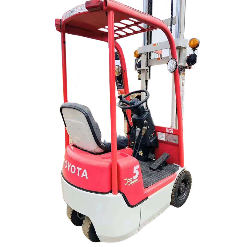 0.5 tonnellate Toyota Used Electric Forklift Truck con 125 larghezza di forcella e 1070 lunghezza di forcella