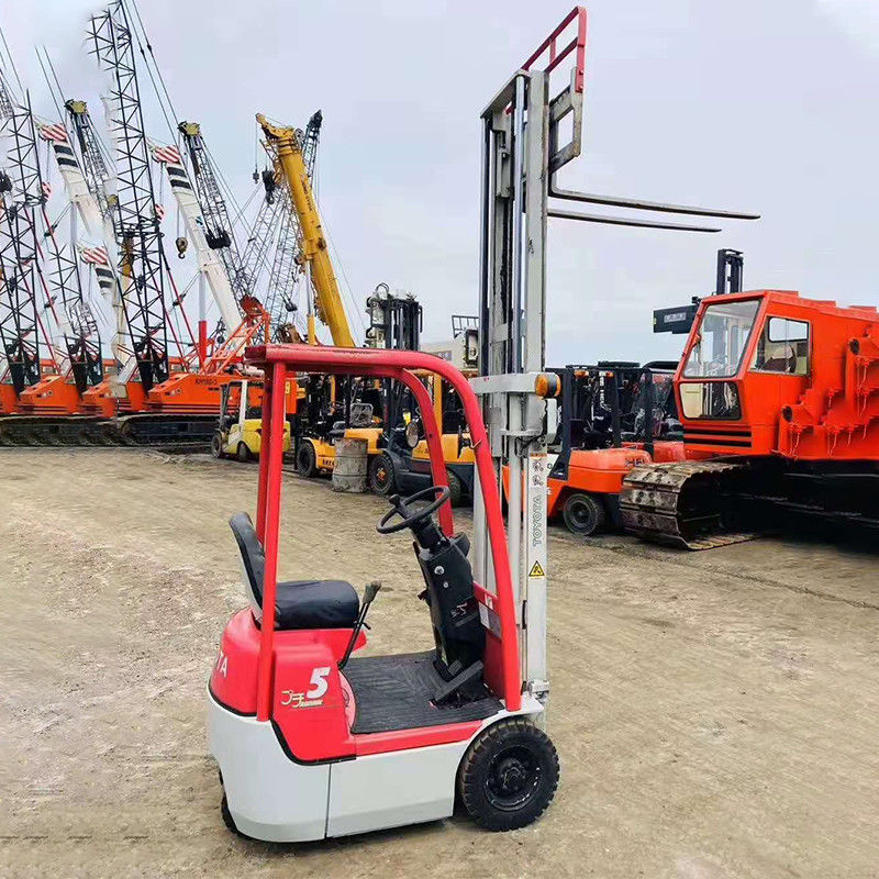 0.5 tonnellate Toyota Used Electric Forklift Truck con 125 larghezza di forcella e 1070 lunghezza di forcella