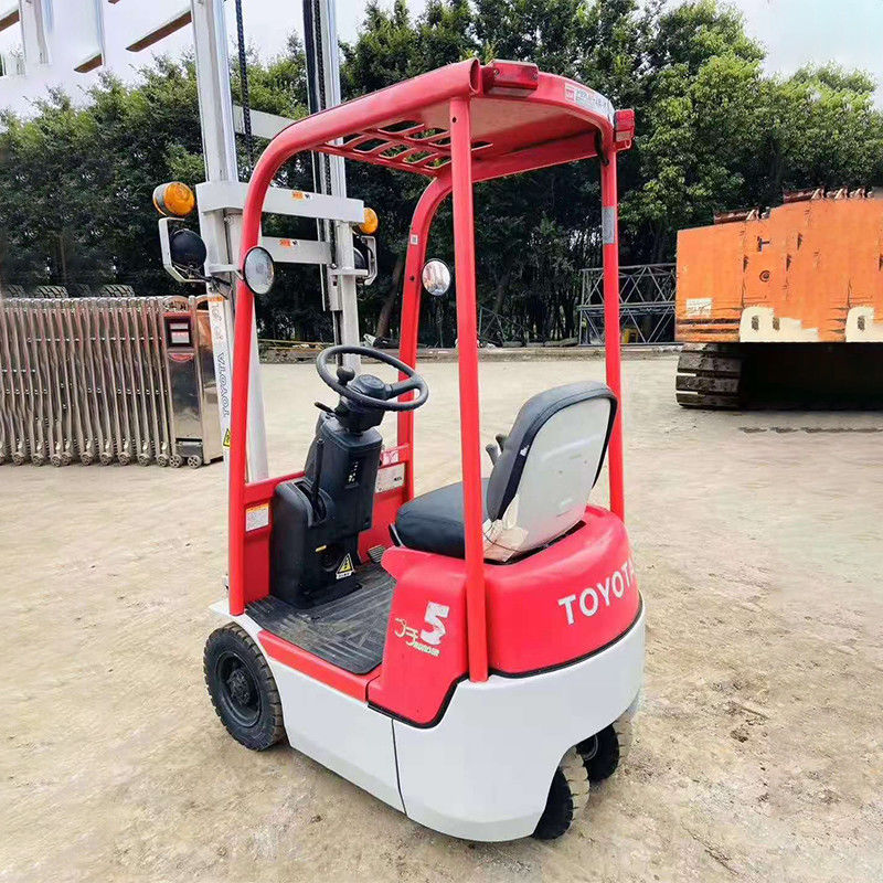 0.5 tonnellate Toyota Used Electric Forklift Truck con 125 larghezza di forcella e 1070 lunghezza di forcella