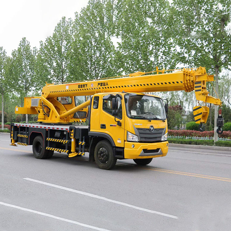 Potenza 160 CV giallo 12-15 tonnellate gru attrezzature di sollevamento camion gru usato gru camion