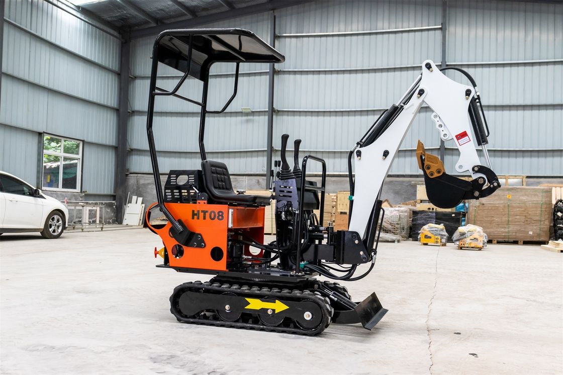 CHANGCHAI Motore 1 tonnellata escavatore crawler mini escavatore con 1140 mm di lunghezza di messa a terra della pista
