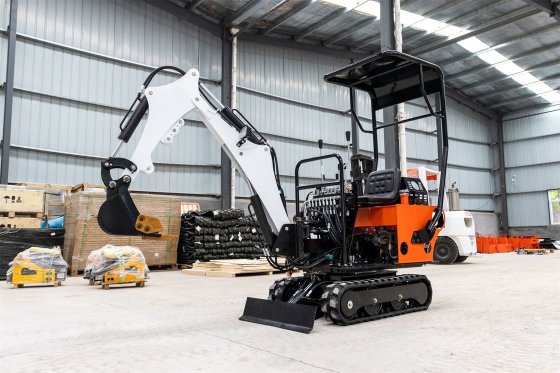 CHANGCHAI Motore 1 tonnellata escavatore crawler mini escavatore con 1140 mm di lunghezza di messa a terra della pista
