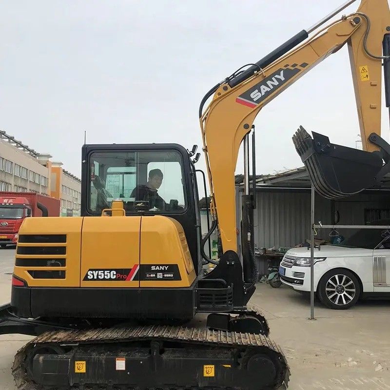 Sany Used Excavator SY55C Pro con motore originale e 5780 kg di peso della macchina