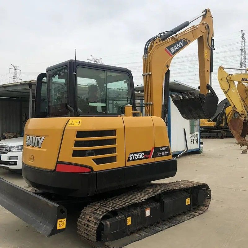 Sany Used Excavator SY55C Pro con motore originale e 5780 kg di peso della macchina