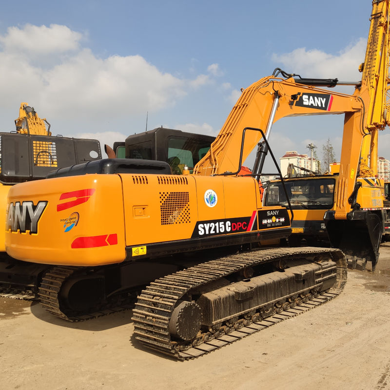 Usato Sany 215C Excavator Digger Machinery con 21 tonnellate di tonnellaggio e 21900 kg di peso
