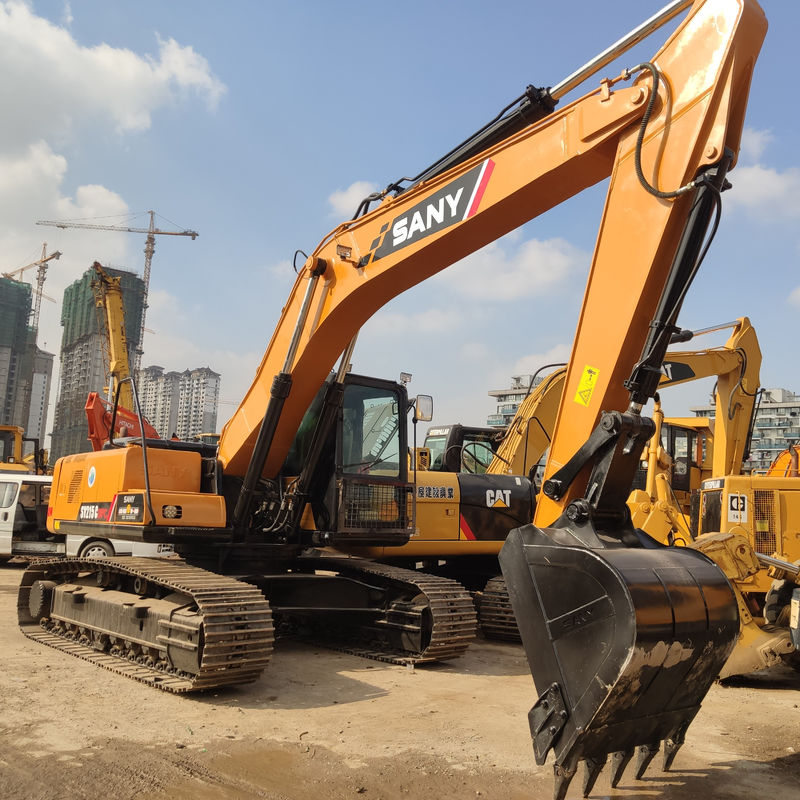 Usato Sany 215C Excavator Digger Machinery con 21 tonnellate di tonnellaggio e 21900 kg di peso