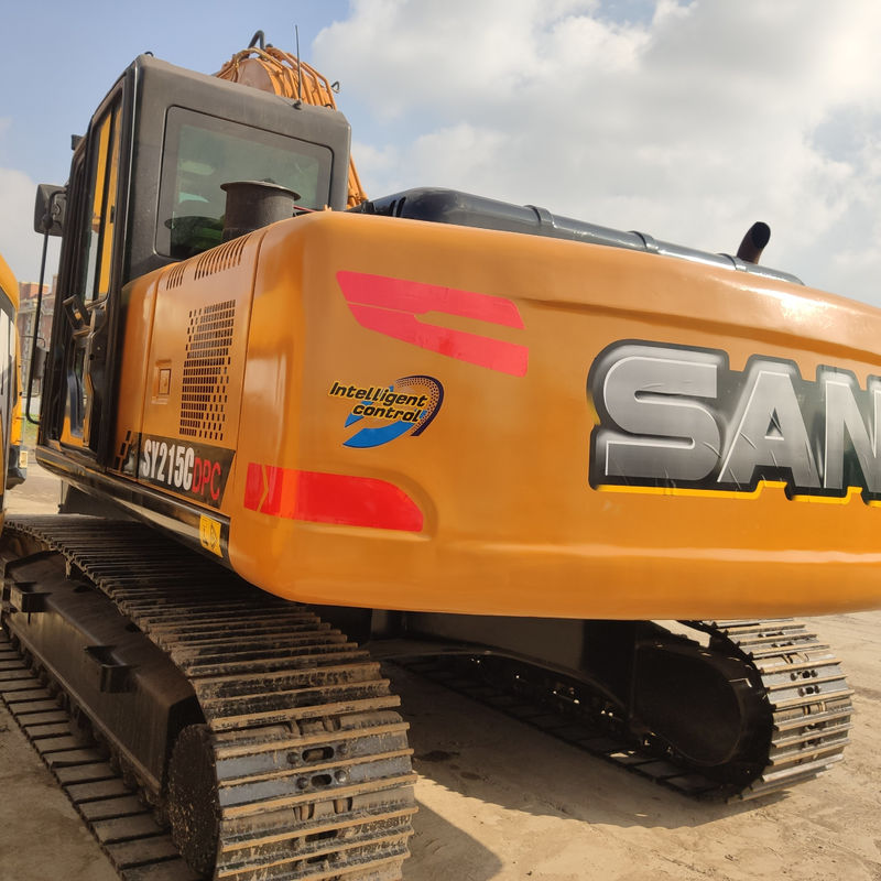 Usato Sany 215C Excavator Digger Machinery con 21 tonnellate di tonnellaggio e 21900 kg di peso