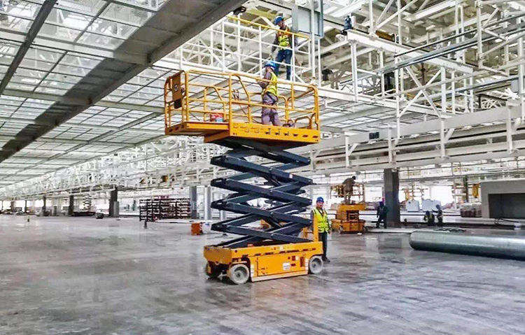 4 ruote motrici 12m idraulica mobile elettrica forbice piattaforma di sollevamento motore elettrico