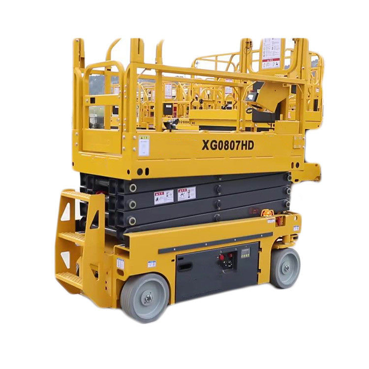 12m Elevatore elettrico a forbice con meccanismo di sollevamento e tavolo dimensione 2277x1120mm