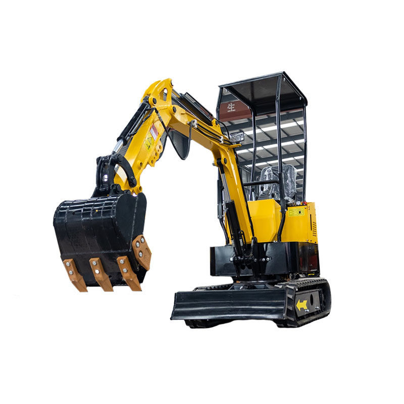 Miniescavatore da 1 tonnellata con lunghezza totale del binario di 1230 mm e sistema idraulico avanzato