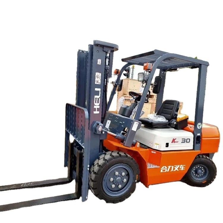 2.5 tonnellate di carrello elevatore diesel da 3 tonnellate con larghezza complessiva di 1225 mm e raggio di rotazione di 2400 mm