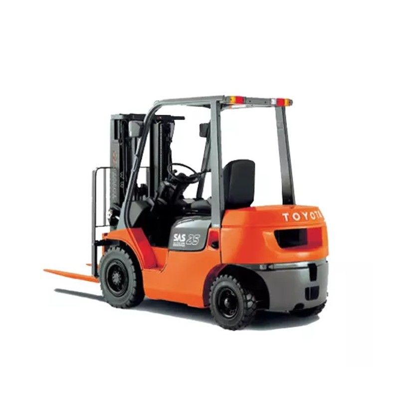 2WD 4WD 3 tonnellate Toyota Used forklift con 2 mastelli di stadio e forchette rotanti 24V