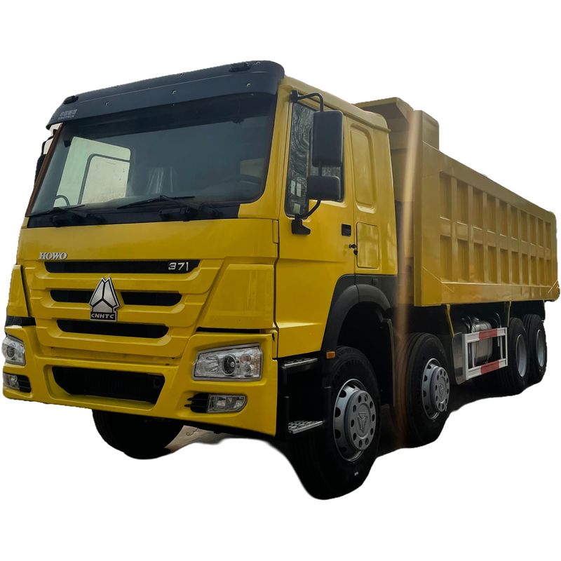 Capacità del serbatoio di carburante 400-500L HOWO 8x4 371hp Dump Tipper Truck con sospensione ad aria