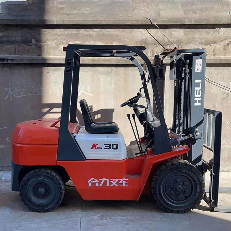 HELI 3 tonnellate carrello elevatore diesel 3m altezza di sollevamento 3t carrello elevatore in buono stato