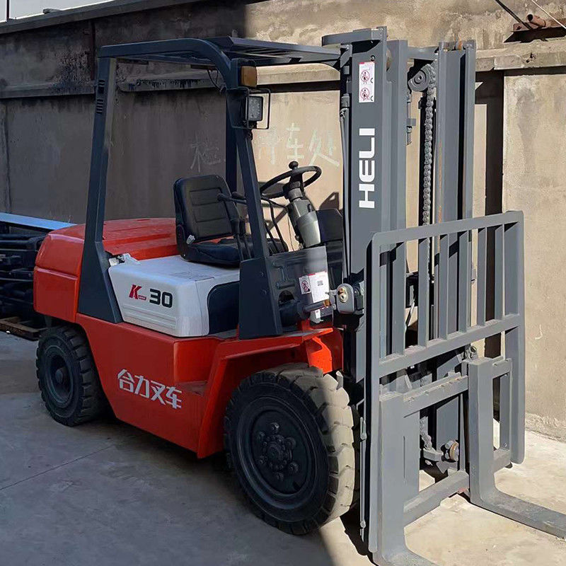 HELI 3 tonnellate carrello elevatore diesel 3m altezza di sollevamento 3t carrello elevatore in buono stato