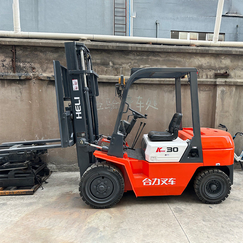 HELI 3 tonnellate carrello elevatore diesel 3m altezza di sollevamento 3t carrello elevatore in buono stato