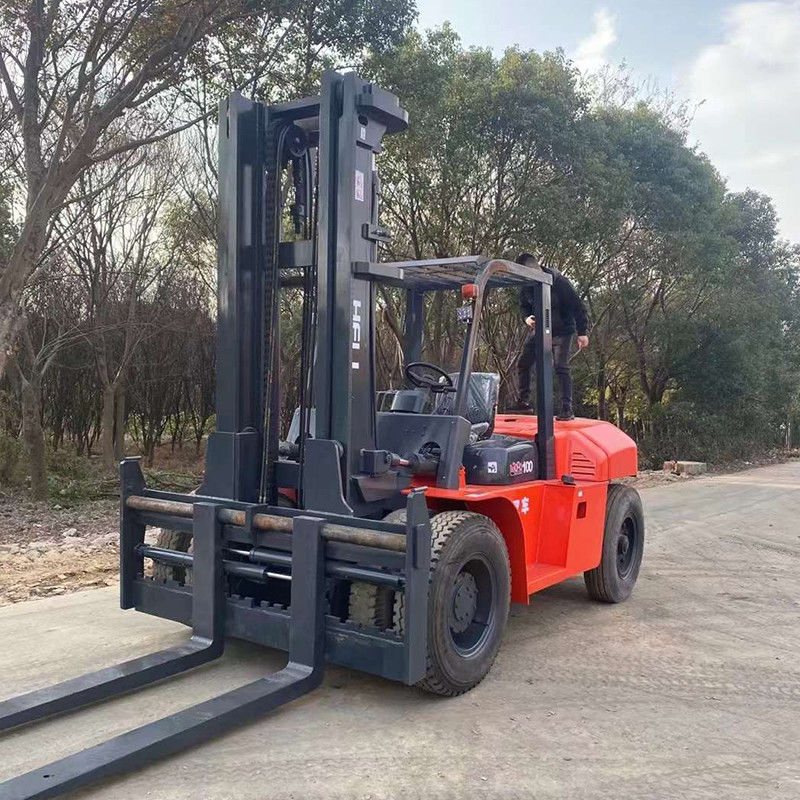 Capacità di carico elevata 10 tonnellate carrello elevatore diesel Usato carrello elevatore a eli con motore diesel