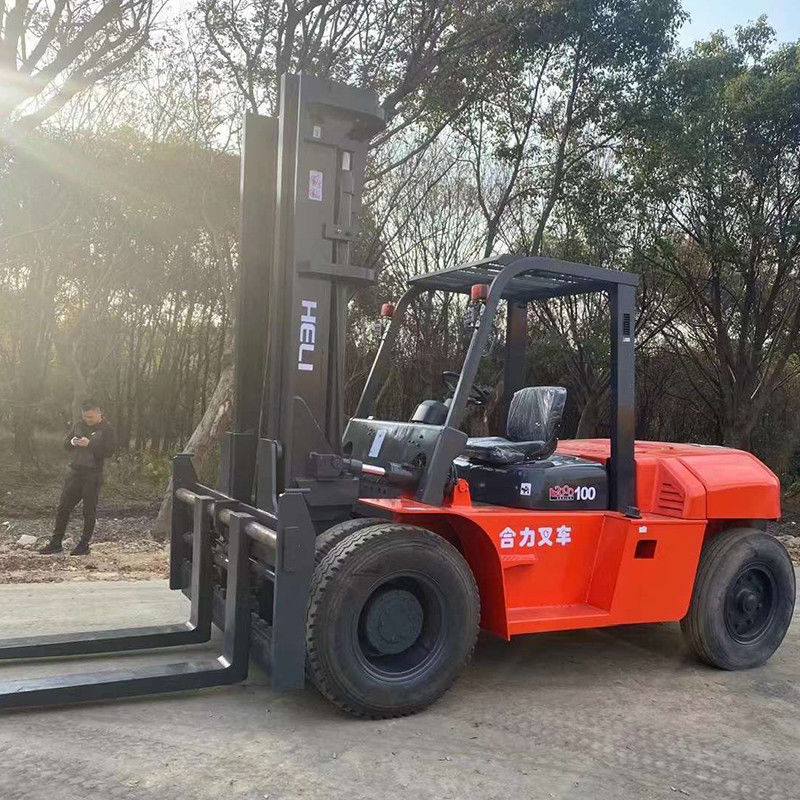Capacità di carico elevata 10 tonnellate carrello elevatore diesel Usato carrello elevatore a eli con motore diesel