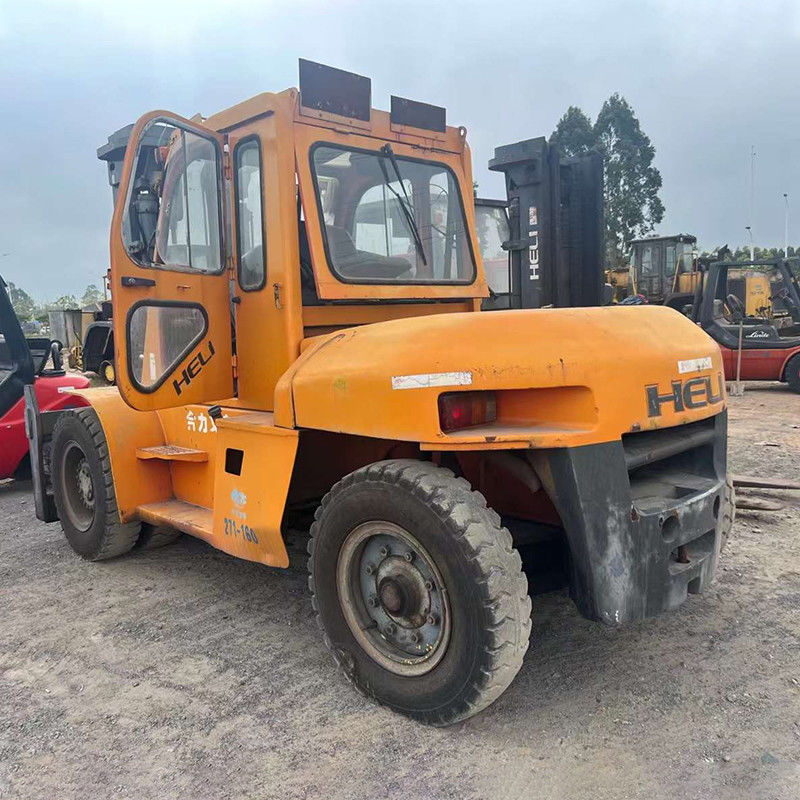 Camione elevatore a forchetta diesel da 10 tonnellate con motore diesel potente e basso consumo di carburante