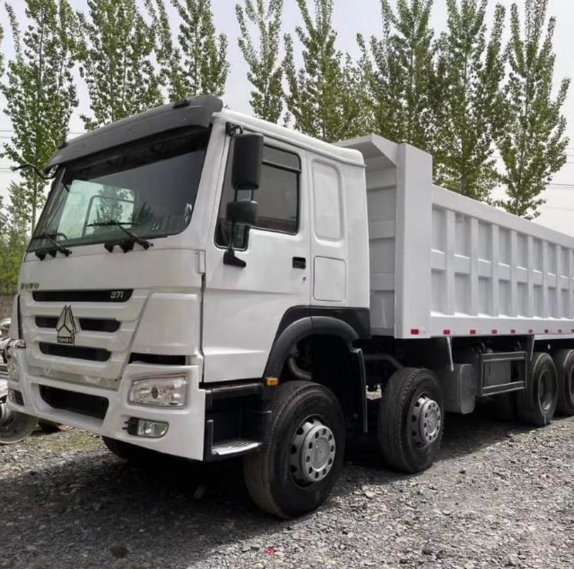 Sistema multimediale Nessuna Sinotruk HOWO 371HP Used Dump Trucks 8*4 per la miniera di costruzione