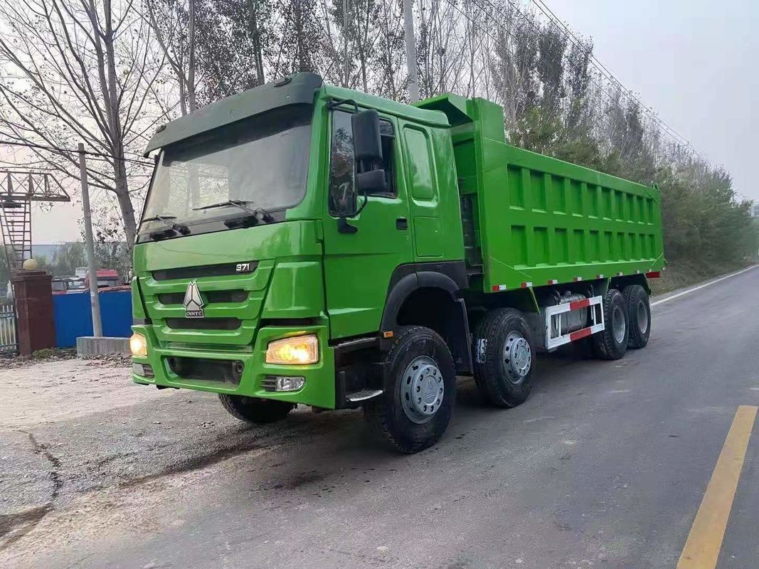 Sistema multimediale Nessuna Sinotruk HOWO 371HP Used Dump Trucks 8*4 per la miniera di costruzione