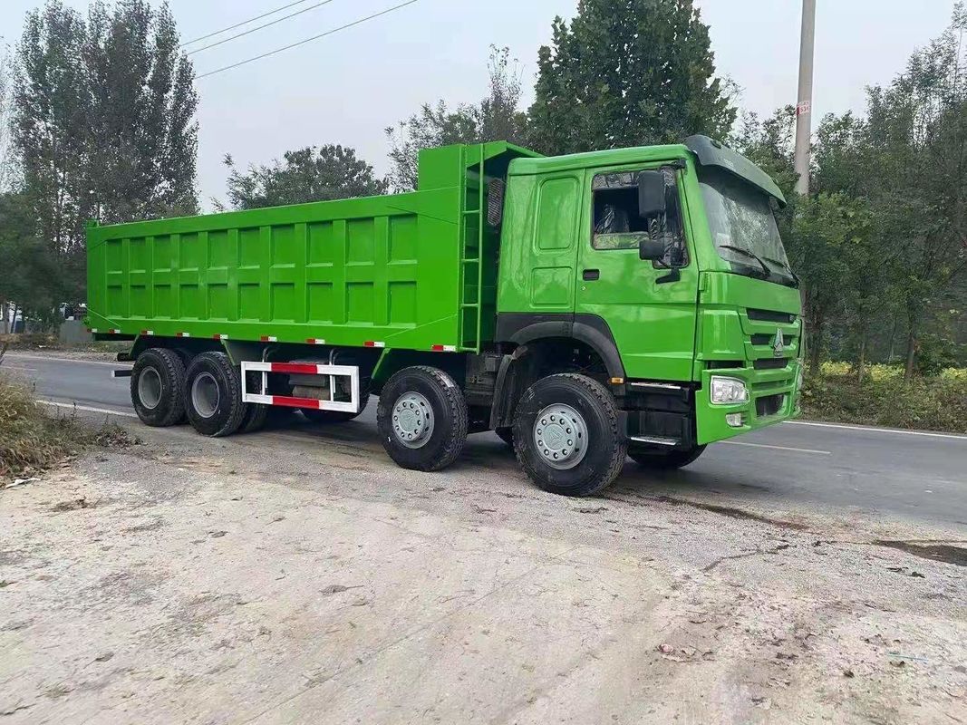 Sistema multimediale Nessuna Sinotruk HOWO 371HP Used Dump Trucks 8*4 per la miniera di costruzione
