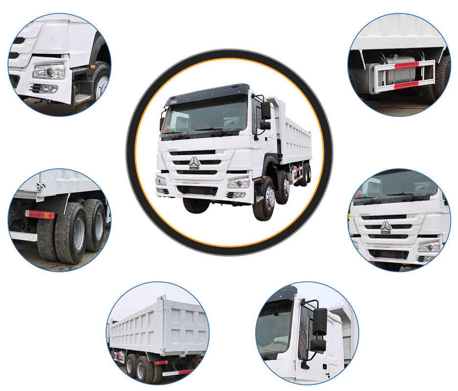 Completamente ristrutturato 371HP 6X4 HOWO Dump Truck per il trasporto di muck di costruzione urbana