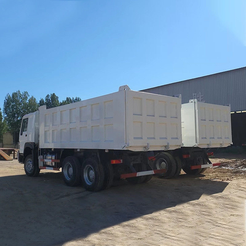 ABS e Capacità del motore 8L Completamente rinnovato 371HP HOWO Dump Truck per il trasporto