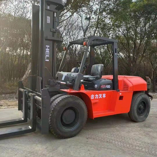 1155mm Larghezza Buone condizioni 10 tonnellate Elicottero di seconda mano Usato carrello elevatore con colore originale