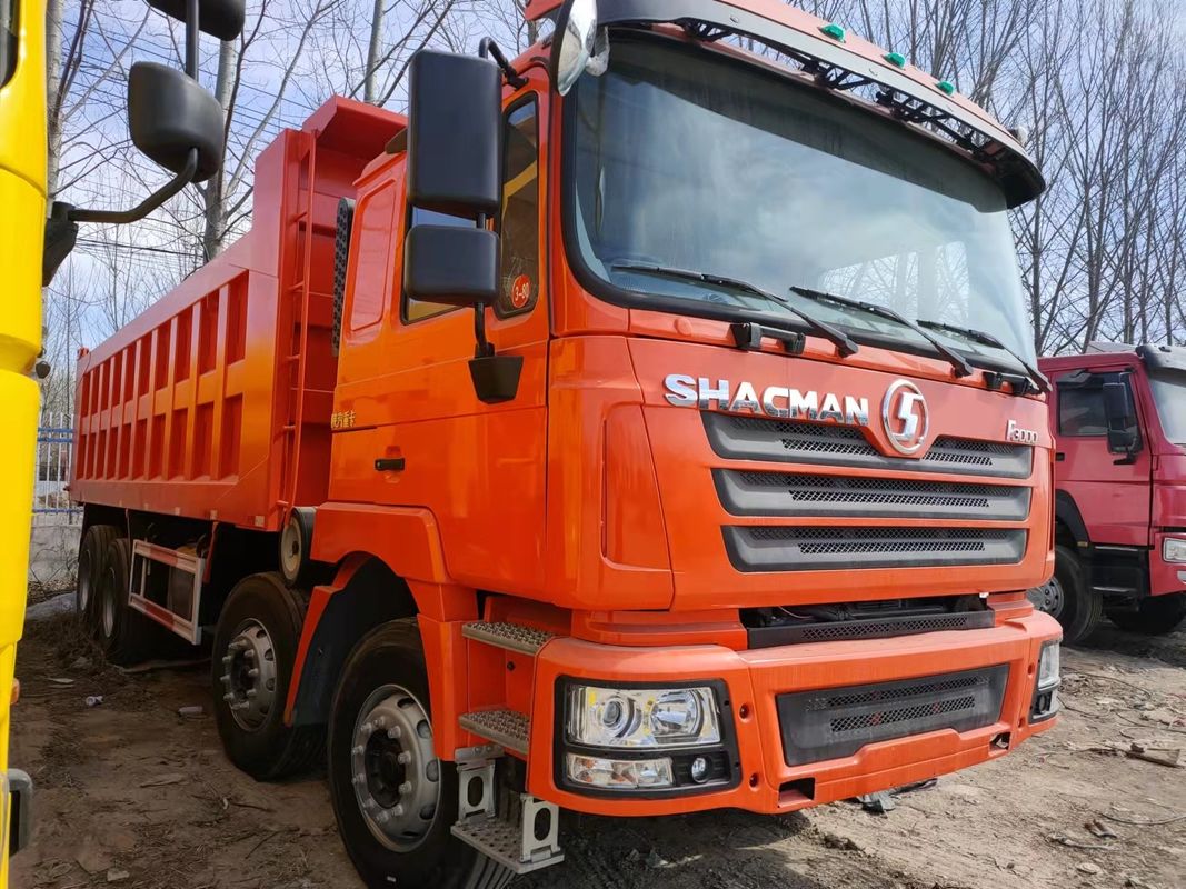 10 Forward Shift Used Shacman Howo 8*4 RHD Truck di scarico pesante
