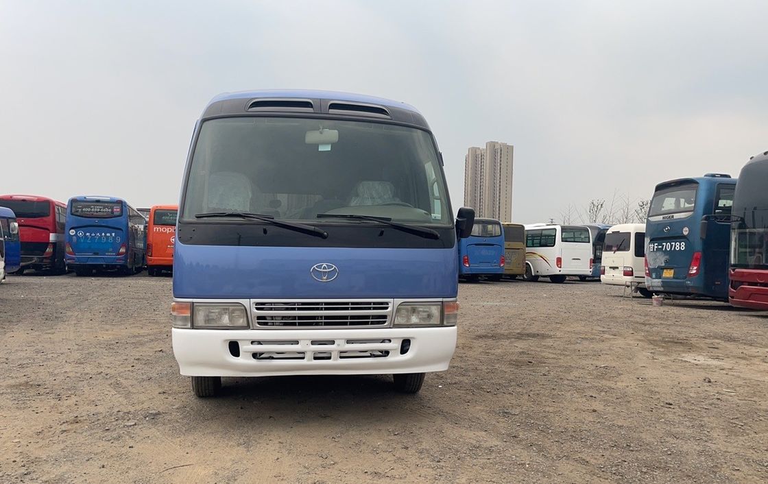 Trasmissione manuale a guida sinistra Tipo Toyota Coaster Bus Diesel Autobus usato con 30 posti