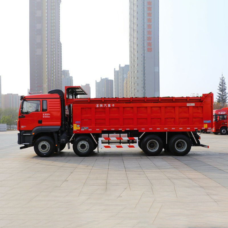 350 CV 8x4 6.8m Shacman Dump Tipper Truck con 12 pneumatici e Euro 2 standard di emissioni