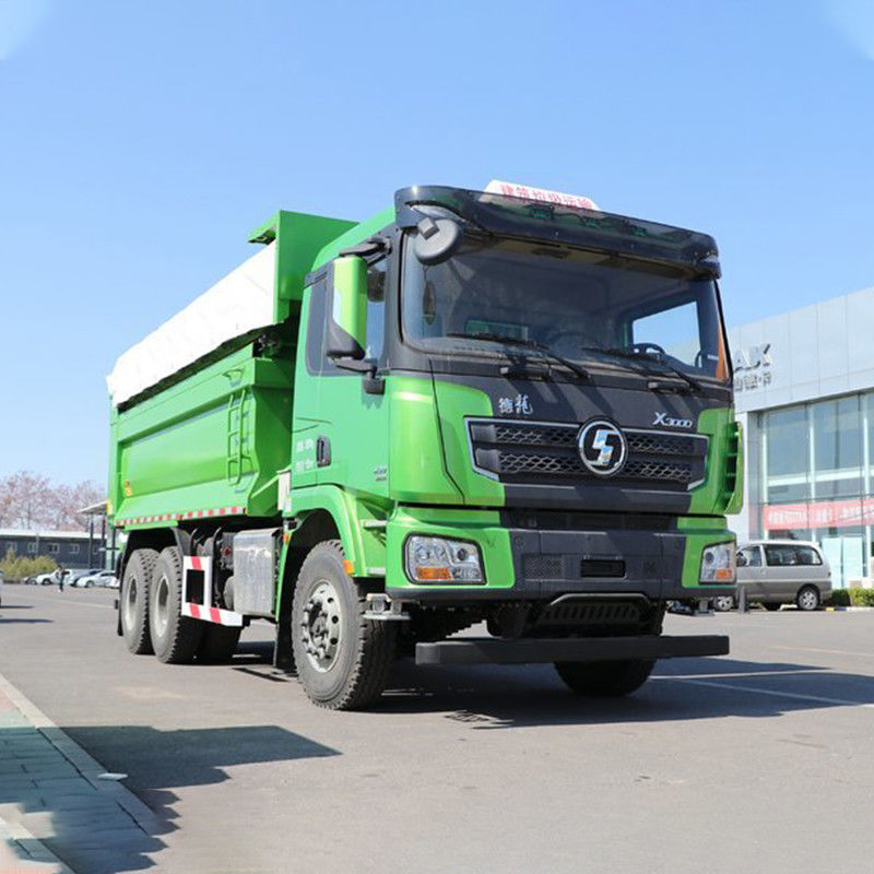 400 CV 6x4 5.8m Shacman Dump Truck di seconda mano con motore a finestre automatiche Capacità 8L