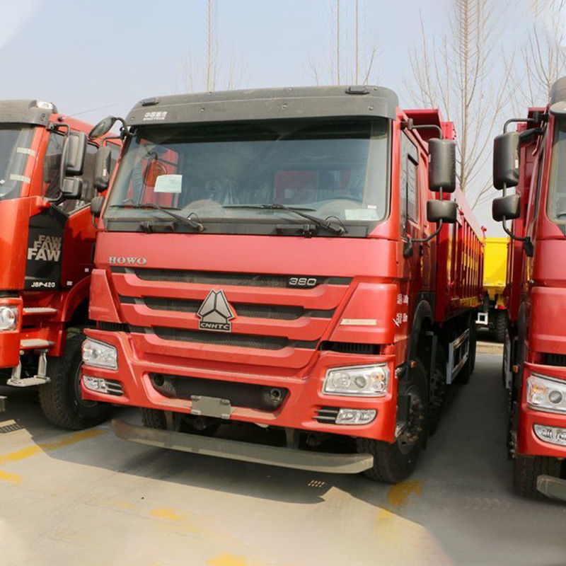 Usato 380 CV 8x4 8,5m HOWO Dump Truck Peso totale del veicolo ≥30T e touch screen Nessuna