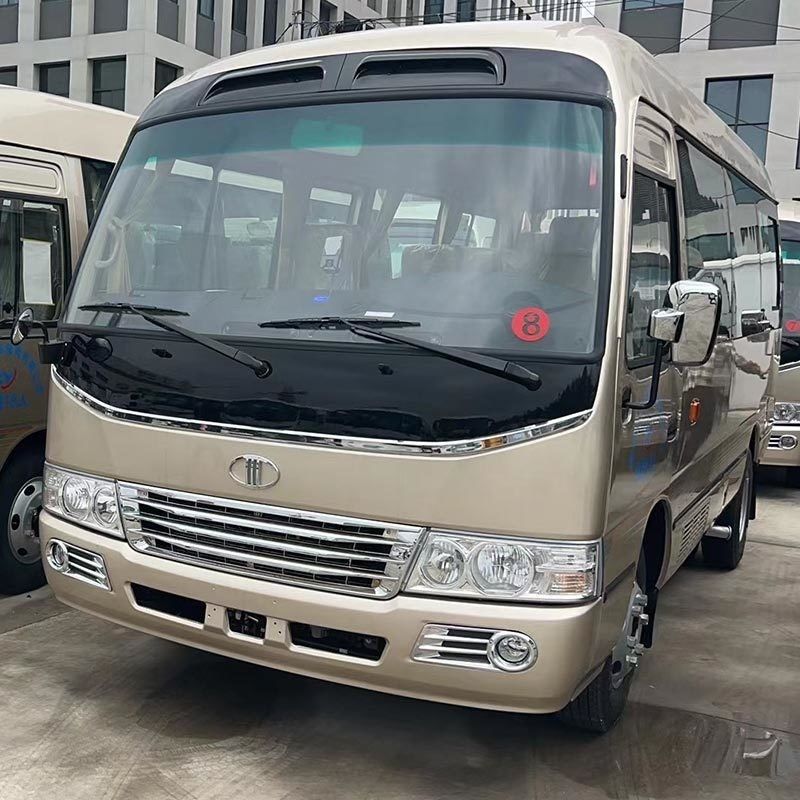 Autobus Toyota Coaster a motore elettrico 4L con 21 posti a sedere e guida a destra